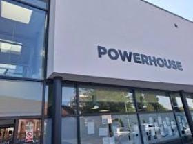 Picture of the Powerhouse building with the logo and writing saying "Powerhouse"