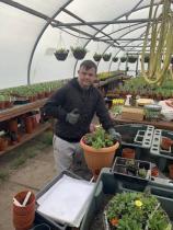 A person doing some gardening
